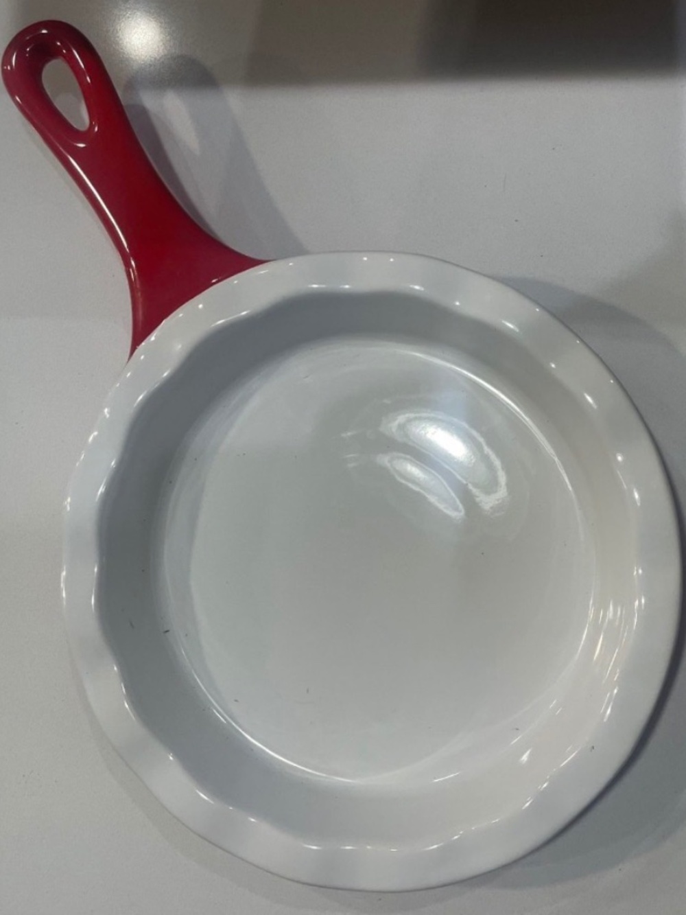 Modern Gourmet Foods Red Stoneware Tart Or Quiche Dish 8 In